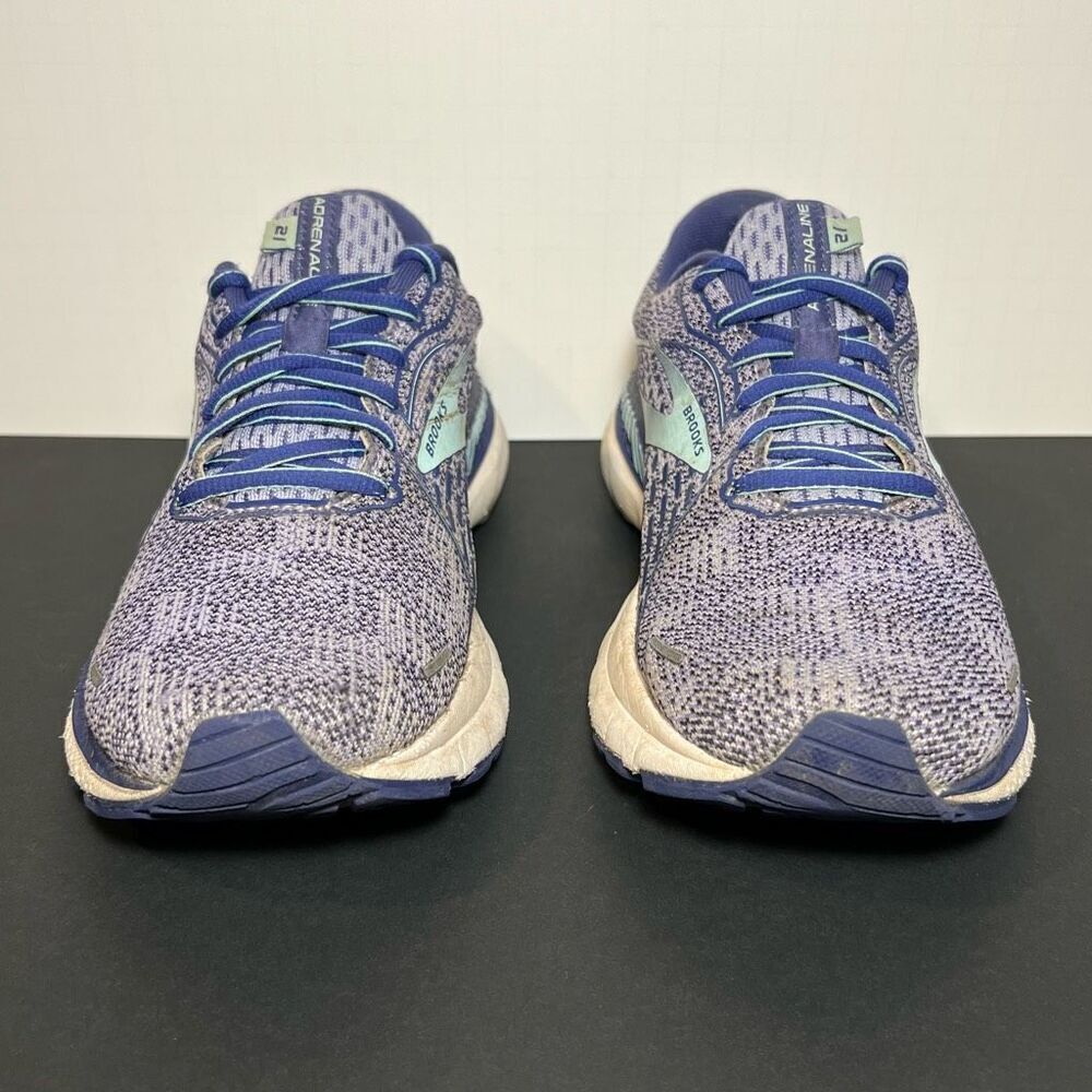 Womens BROOKS Adrenaline GTS 21 Purple Running Shoes / Size 8 Medium - Picture 2 of 9